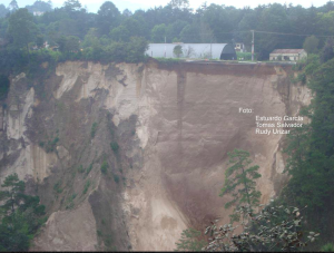 This is a different view of the canyon wall that sheared off and dropped some 600 feet to the canyon floor below.