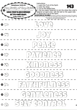 143en Fruit of the Spirit Craft