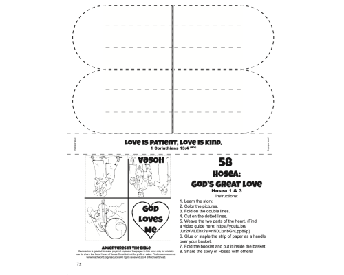 058en Hosea’s Example of God’s Love Craft