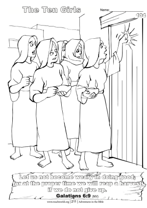 104en Wise and Foolish Girls Parable Lesson