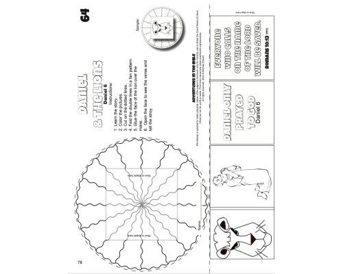 064en Daniel and the Lions Craft