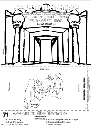 071en Boy Jesus in the Temple Craft