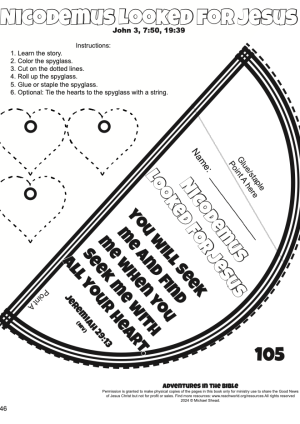 105 Nicodemus Looked for Jesus Craft