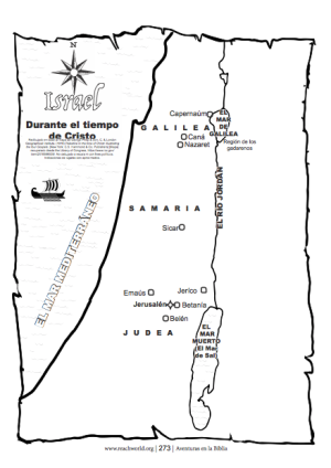 Mapa de Israel durante el tiempo de Cristo