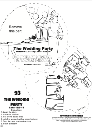 093en The Wedding Party Parable Craft