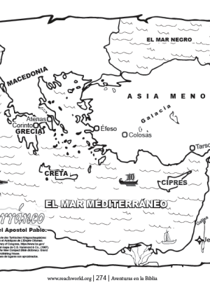 Mapa del Mediterraneo