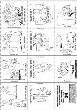 024en The Ten Commandments Craft