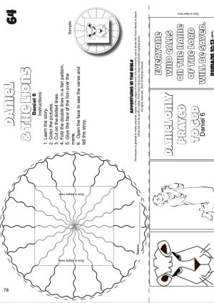064en Daniel and the Lions Craft