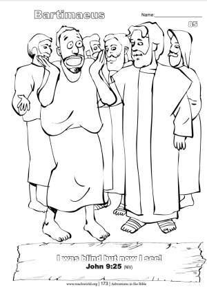 085en Blind Bartimaeus is Healed Lesson