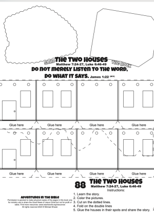 088en Two Houses Parable Craft
